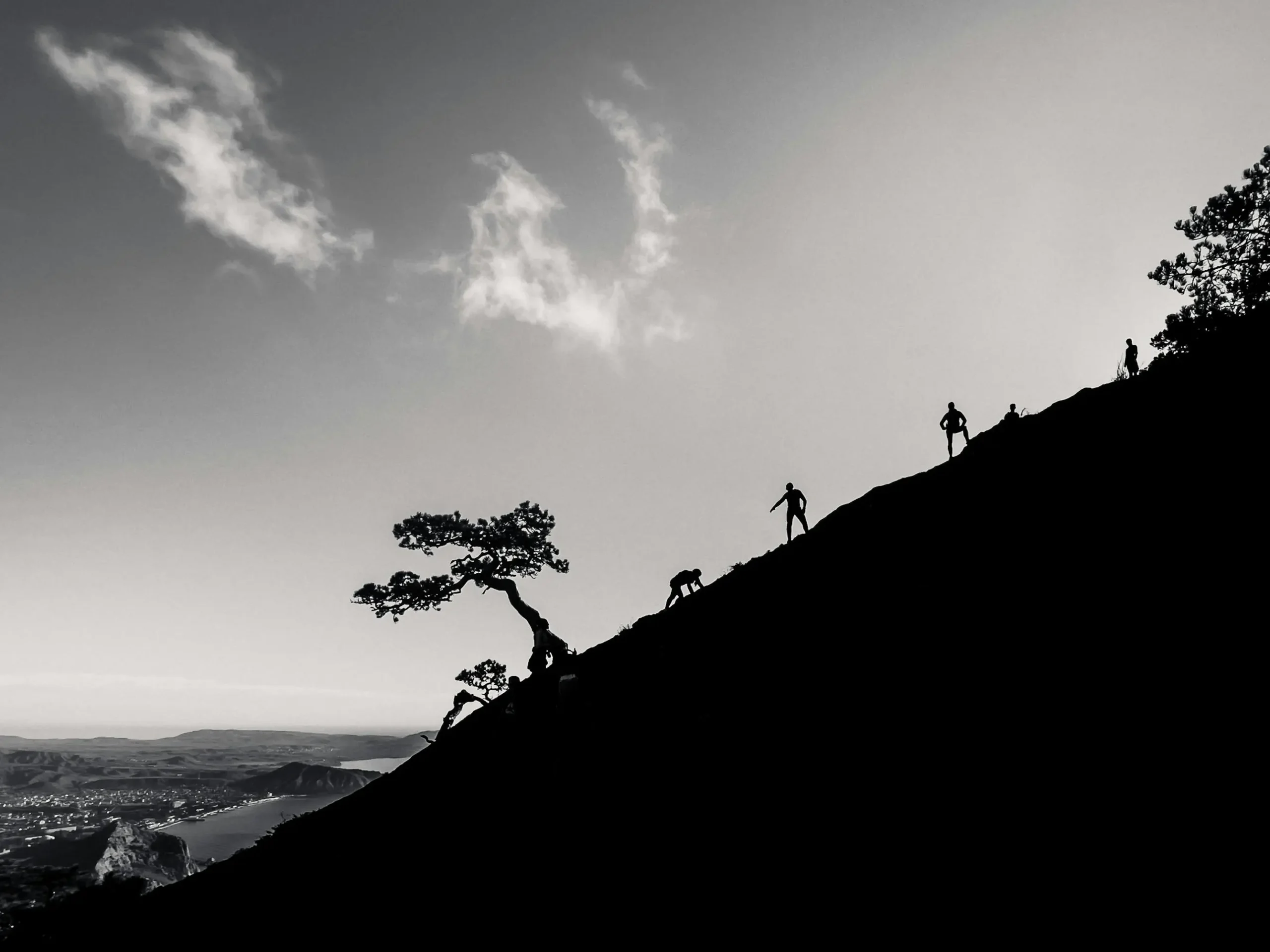 Climbing mountain